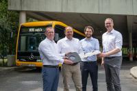 Die Elektrobusflotte in Darmstadt wächst - Begrüßung zehn neuer E-Busse
