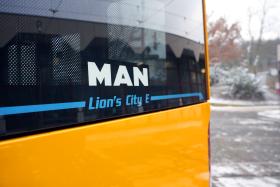 E-Gelenkbus MAN Lion's City 18 E Heckfläche